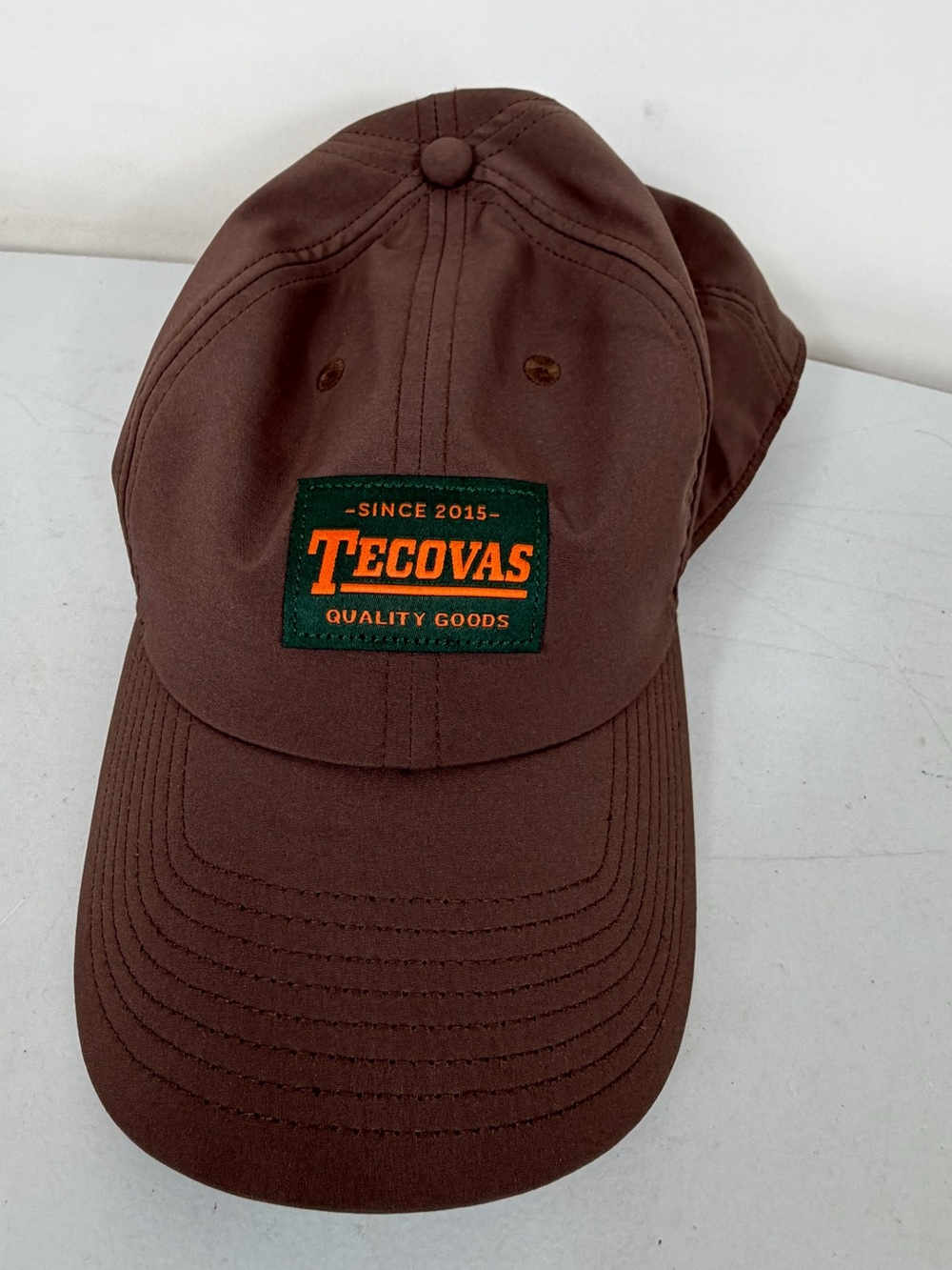 Tecovas Brown Cap with Green and Orange Logo Patch
